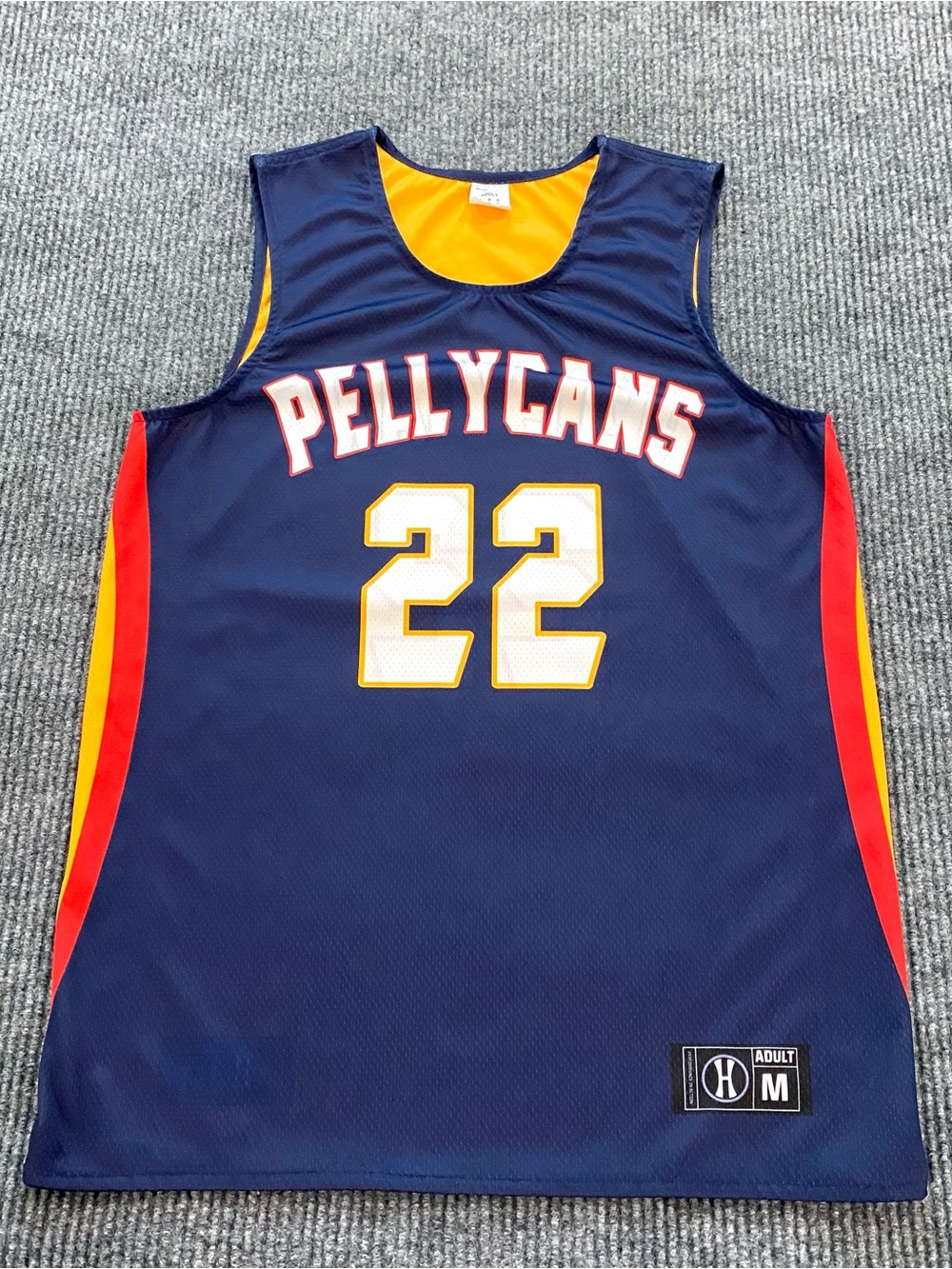 Pellycans Blue Basketball Jersey #22 Men’s Size M